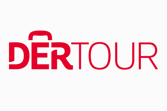 Logo des Reiseveranstalters Dertour in rot